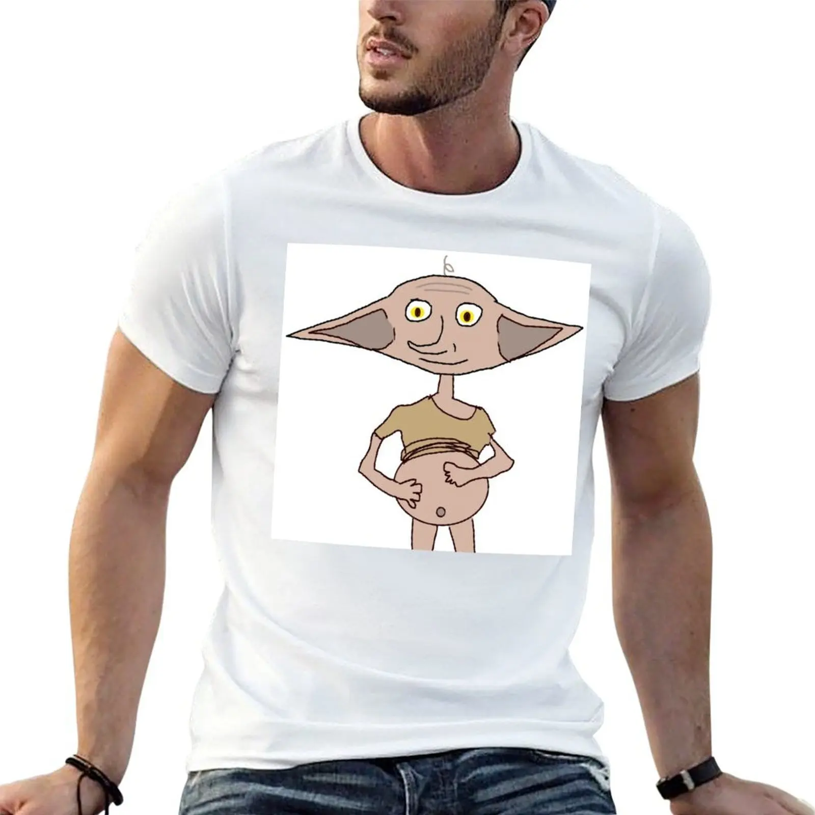 pregnant non copyright elf T-Shirt funny gifts quick-drying men clothings