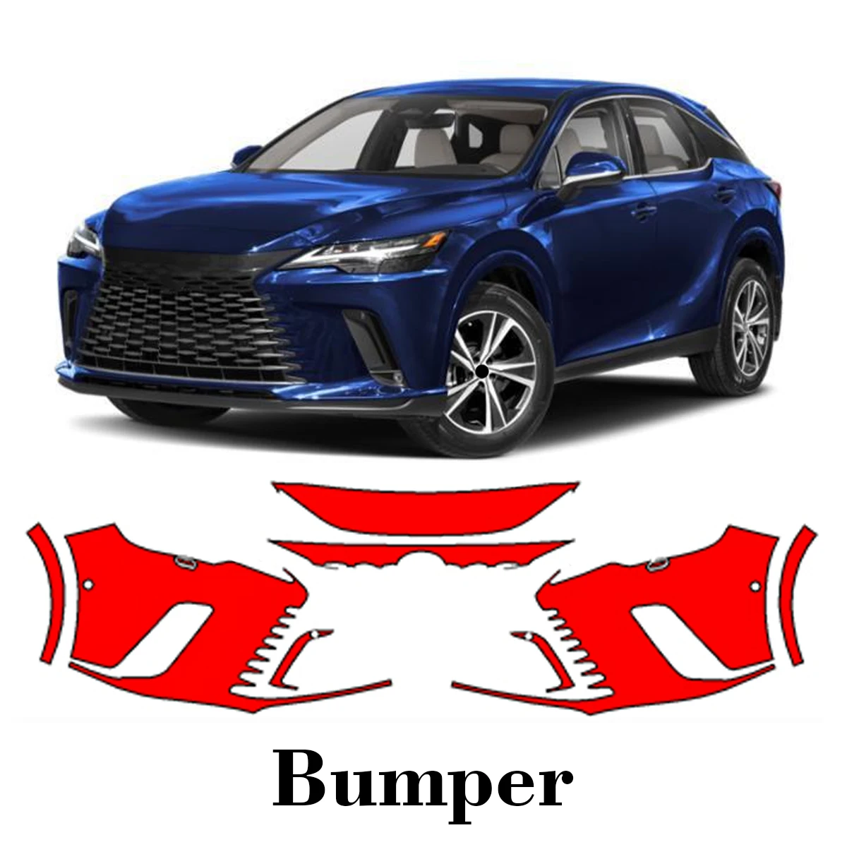 

Car Precut Paint Protection Film Front Bumper Anti-scratch Exterior TPU PPF For Lexus RX 2023-2025