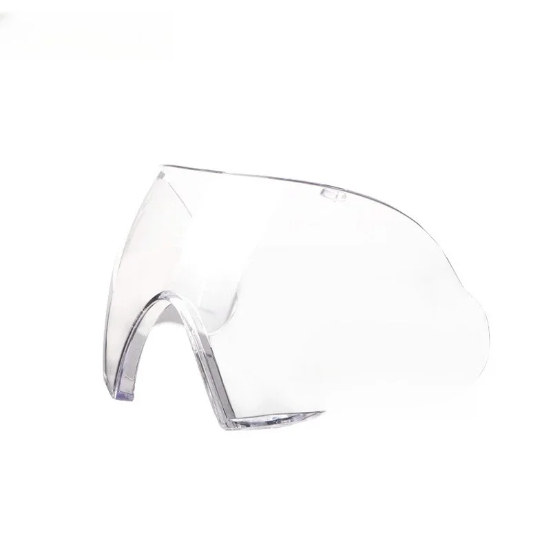 Single-layer lenses for full face protective masks