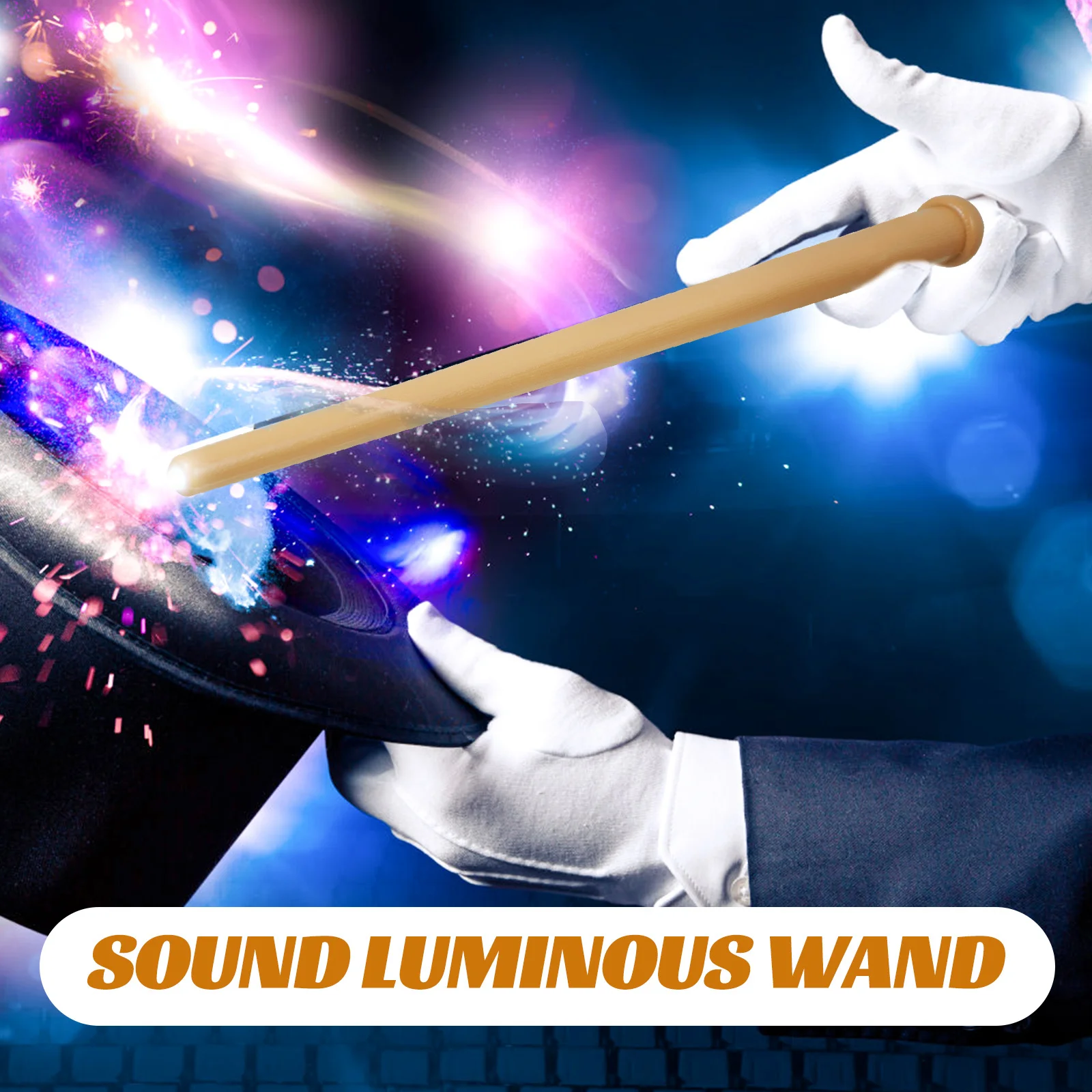 

Light Up Sound Luminous Wand Glowing Scepter Halloween Party Cosplay Supplies Stage Props Luminous Cane Scepter