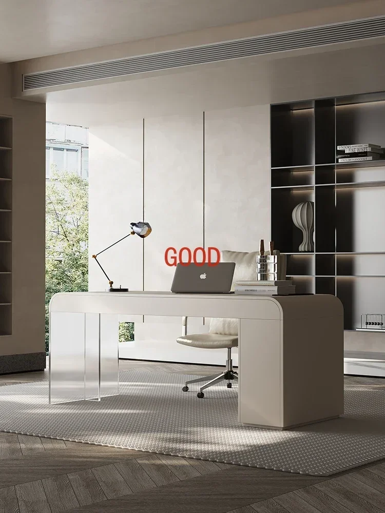

Light Luxury Modern & Minimalism Home Desk Computer Desk Acrylic Suspension Office Desk
