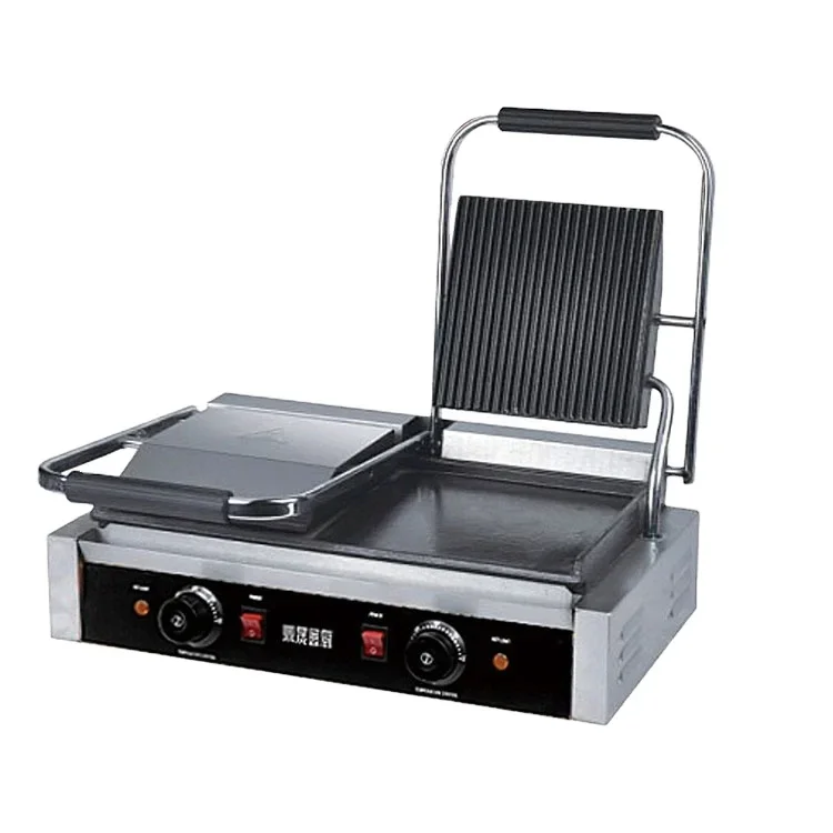 

Electric Panini Sandwich Teppanyaki Contact Grill Platen furnace Iron plate frying pan