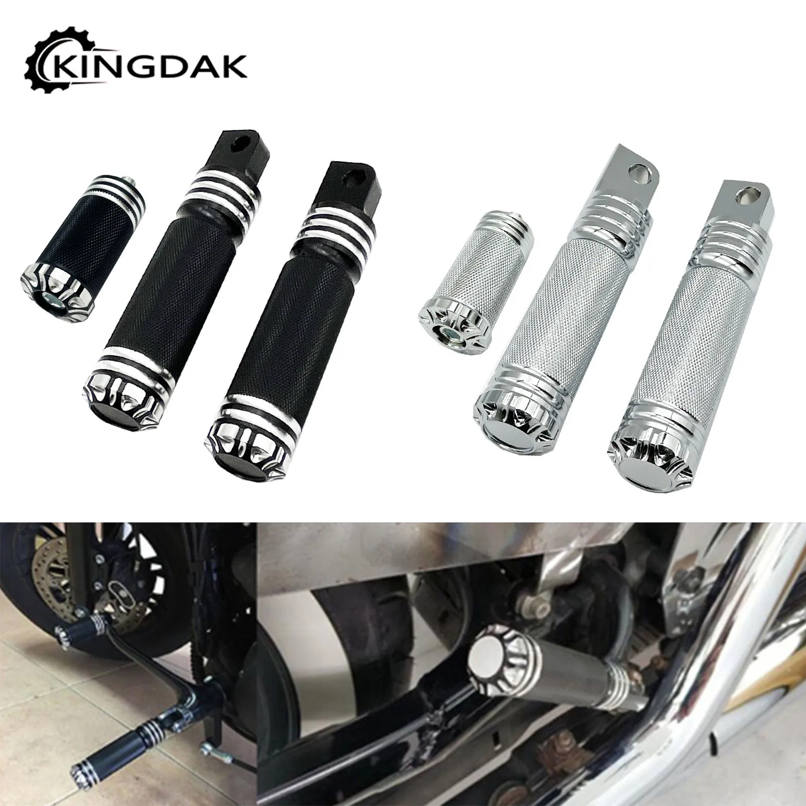 Motorcycle Foot Peg Footrest Pedal Shifter Peg Nail Kits Fit For Harley Sportster XL Dyna Breakout Softail Touring Glide