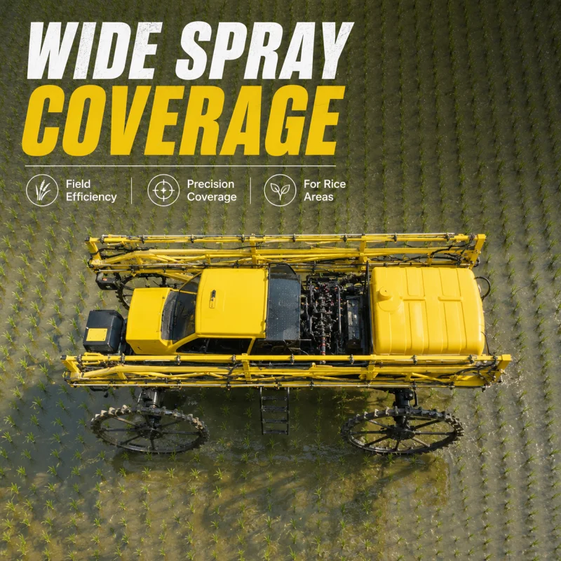 Self Propelled High Efficiency Sprayer High Clearance Crop Nourishment Tool Precision Control Pump Mechanism Supplier