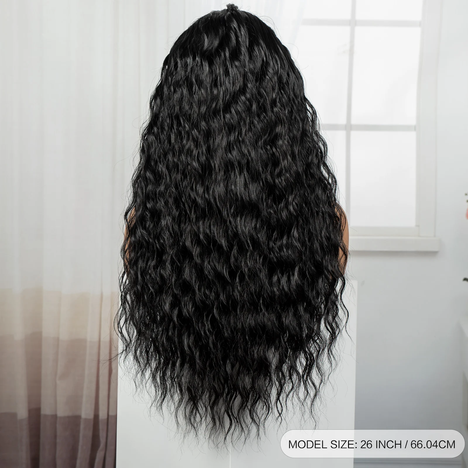 26 polegada natural ondulado perucas de cabelo com tranças cornrow sintético encaracolado peruca de cabelo brasileiro laço frontal onda de água perucas para mulher