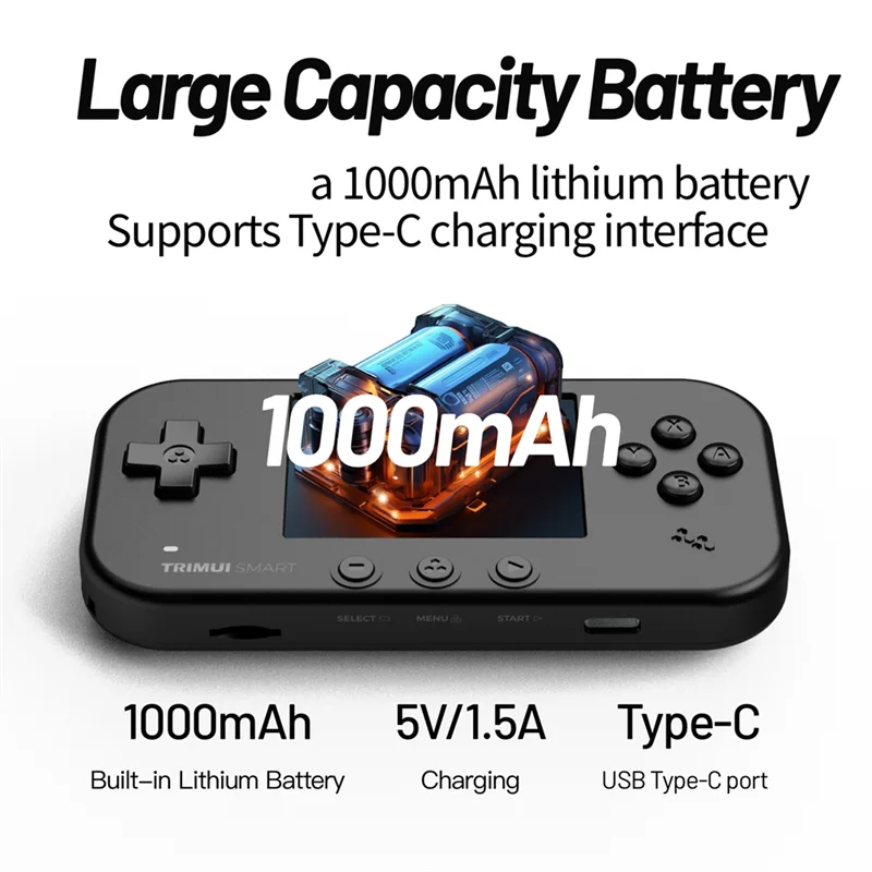 ABFM-Trimui وحدة تحكم ألعاب ذكية ل AMPOWN مطابقة 2.4 بوصة IPS شاشة مفتوحة المصدر ريترو يده واي فاي VS وحدة تحكم ألعاب محمولة