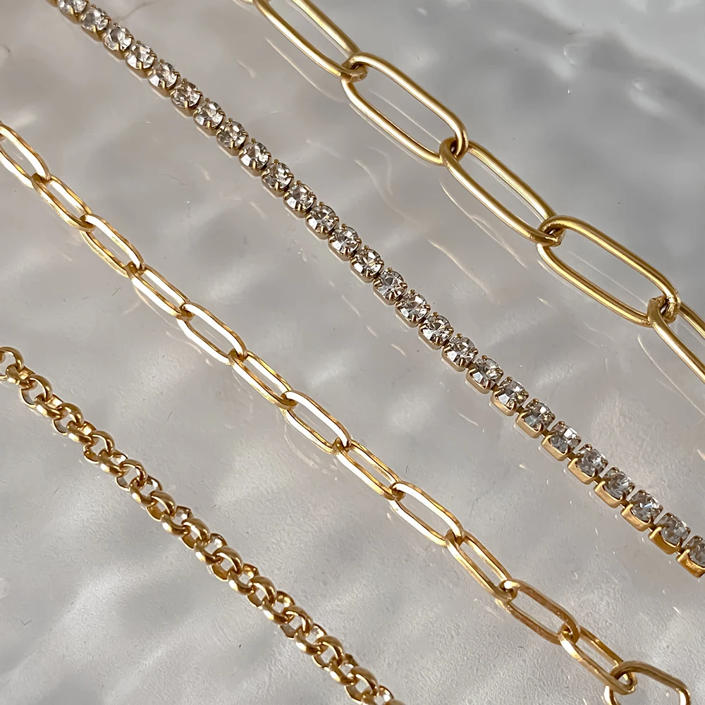 أساور eManco Rolo Charm DIY من الفولاذ المقاوم للصدأ مشبك ورق قابل للتعديل إكسسوارات سوار مصنع مجوهرات نسائي مصنوع يدويًا #6