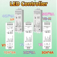 V1 V2 V3 VP V5-M Skydance DC12-24V 1/2/3/4/5CH RGBW RGB+CCT RGB Controller 2.4G For Led Strip Light Single Color CCT LED Dimmer