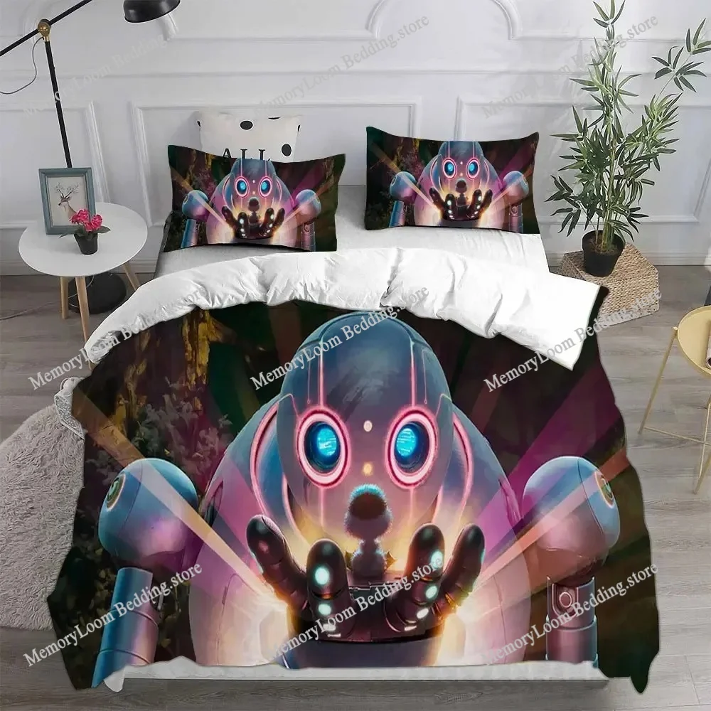 

The Wild Robots Duvet Cover 3D Exquisite Cartoon Movie Digital Print Bedding Set Comforter Bed Youth Home Decor Kids Boys Gift