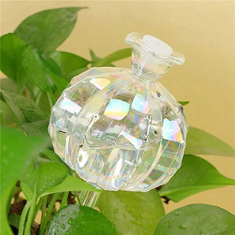 ABKJ-2X Glas Automatische Pflanzenbewässerungskugeln Blumenförmiger Pflanzenwassertropfer Zimmerpflanzen-Gerät Tropfbewässerungssystem