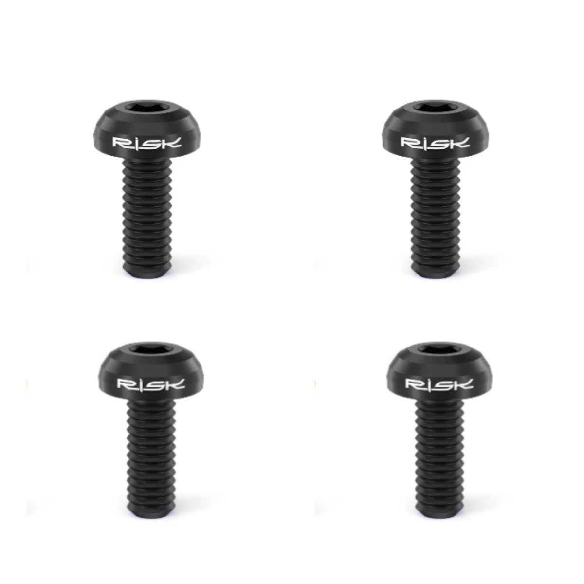 2/4 Stück Befestigungsschraube für Wasserflaschenhalter, M5 x 12 mm, Titanschraube mit Flachkopf für Mountainbikes, Rennräder