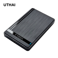 UTHAI 2.5-inch SSD Solid State Mechanical Serial Port SATA Toolless Micro Interface  USB3.0/2.0 External Mobile Hard Disk Case