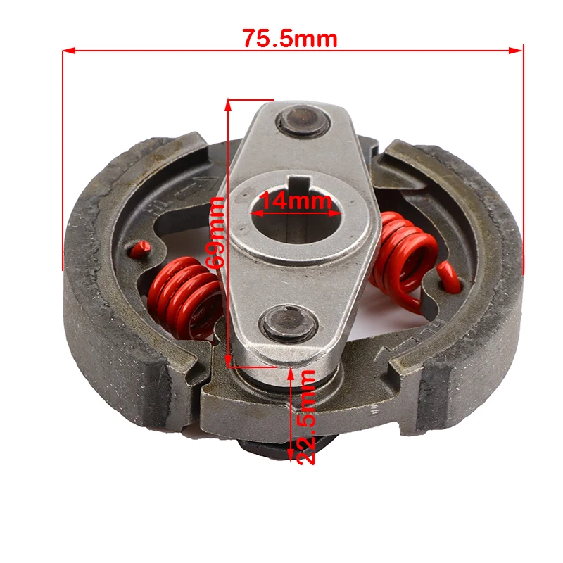 Racing Heavy Duty 2 Stroke Mini Moto Clutch Pad 43cc 47cc 49cc Engine Pocket Dirt Bike ATV Quad Crosser 4 Wheeler 2 spring