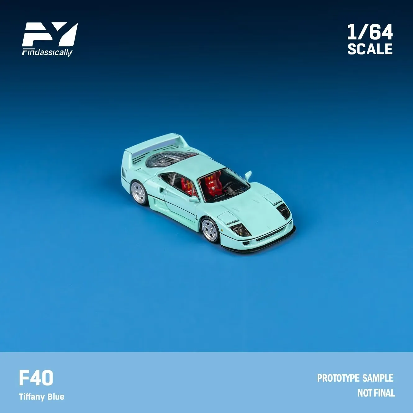フィンクラシック 1:64 F40 ダイキャストモデルコレクション ギフト スケールモデルカー
