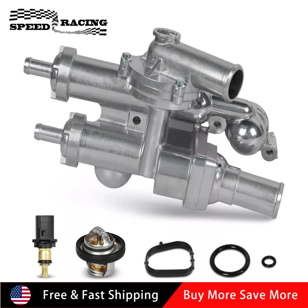 

4884571AB 4884873AA 55111016AD Upgraded Thermostat Housing Assembly For 2007-2017 Jeep Compass Patriot SC-1031A