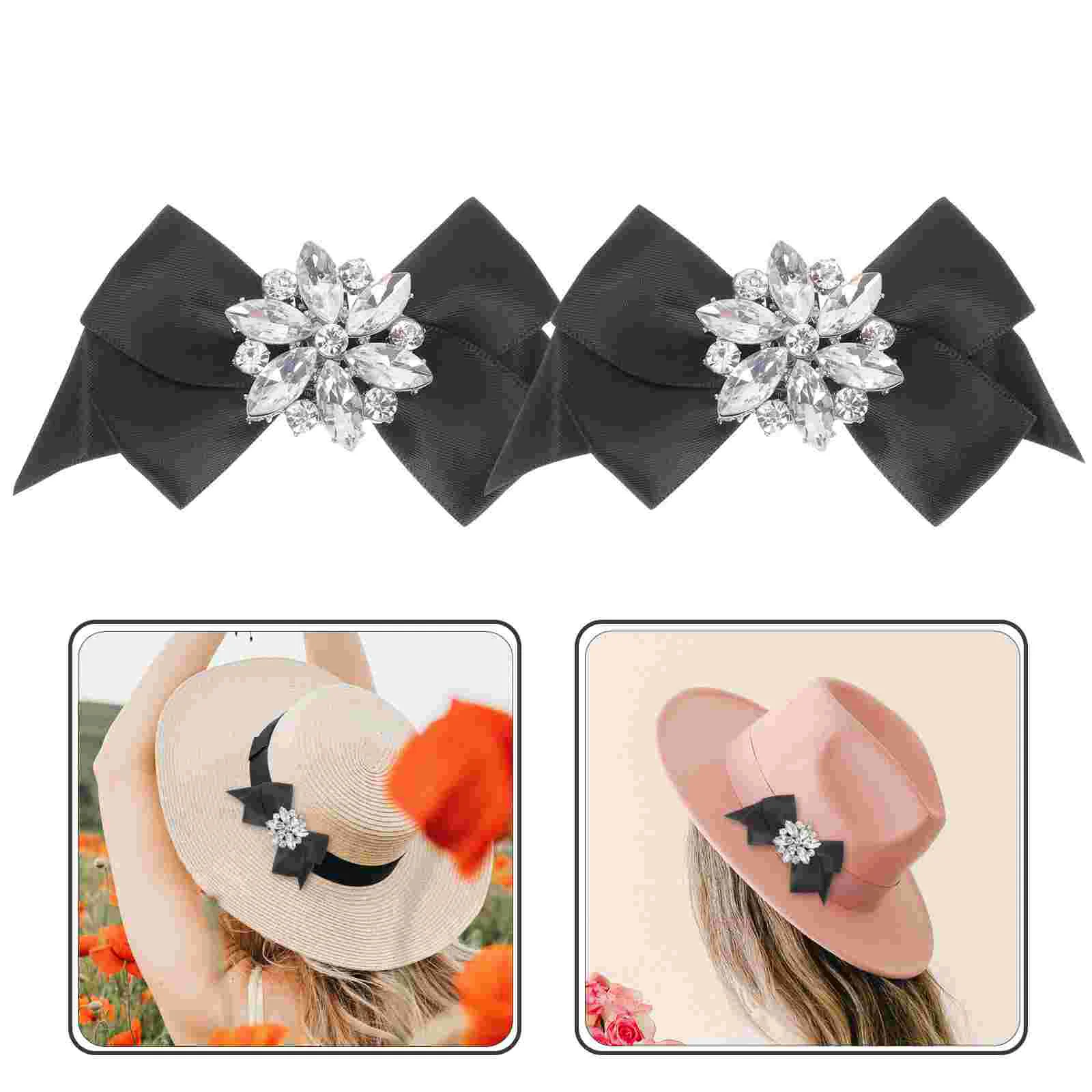 Bow Shoe Buckle Pearl Accessories Clips Buckles Decor Wedding Shoes Bowknot Crystal Jewelry Artificial Charms for Pumps Miss