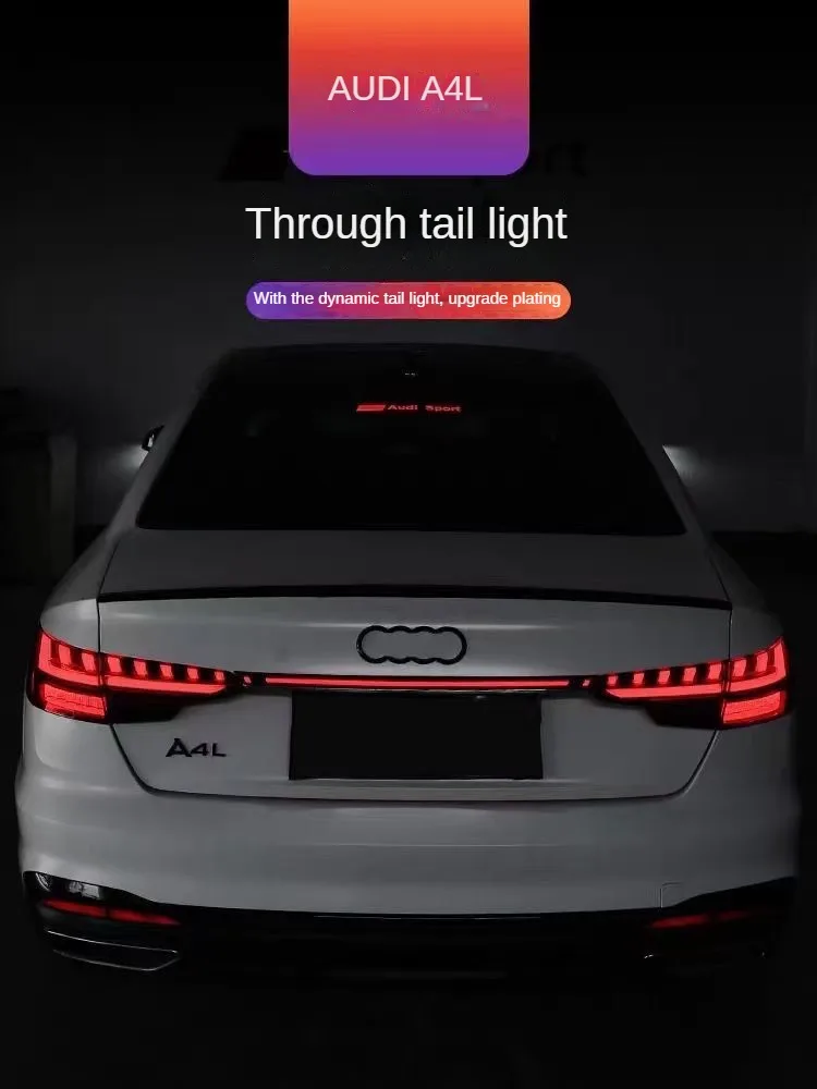 For New Audi A4L with continuous taillights Audi flowing tail light LED dynamic light  for Audi A4L 2020-2024 Warning lights