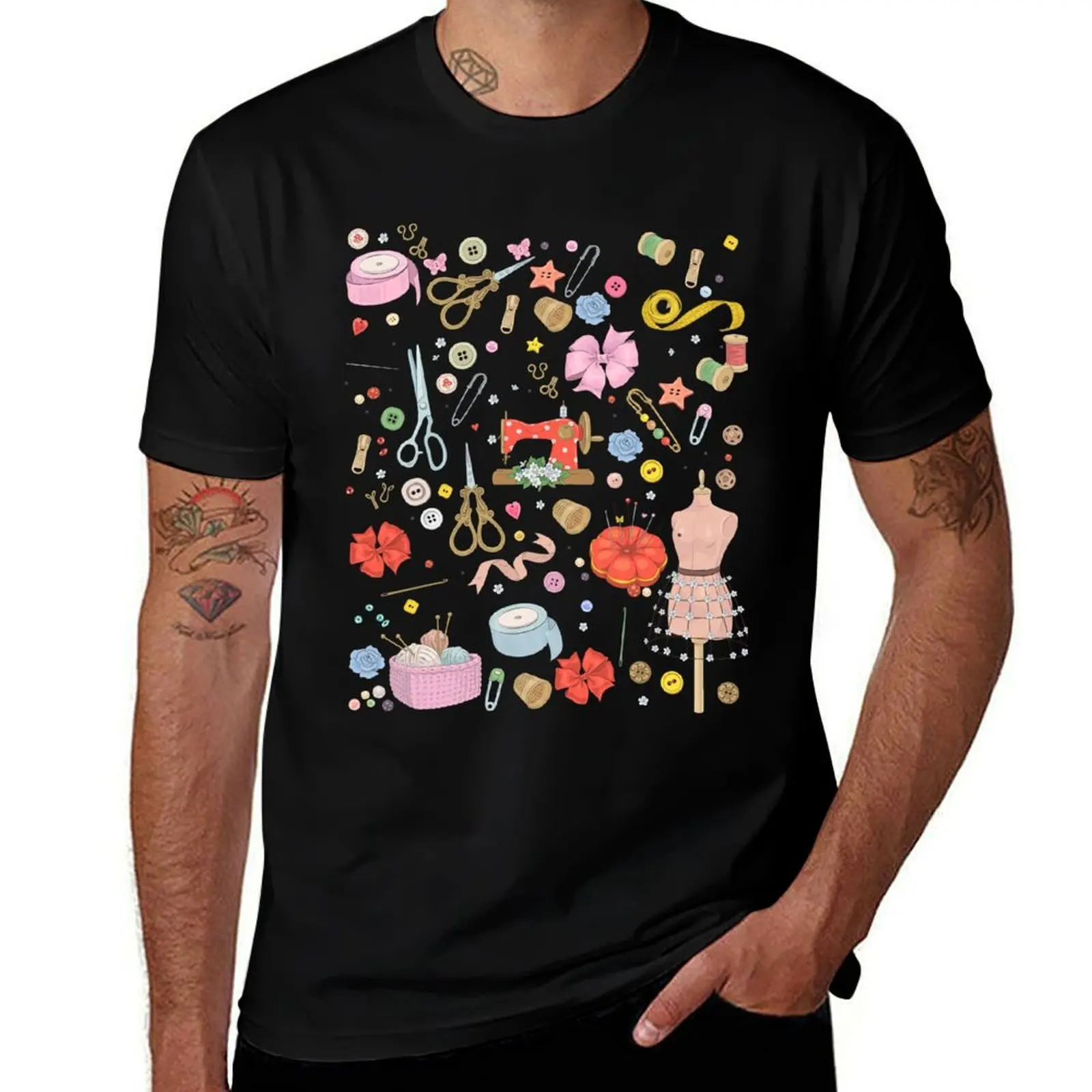 Sewing kit T-Shirt Basic Casual Wear Short Sleeve Top T-Shirt