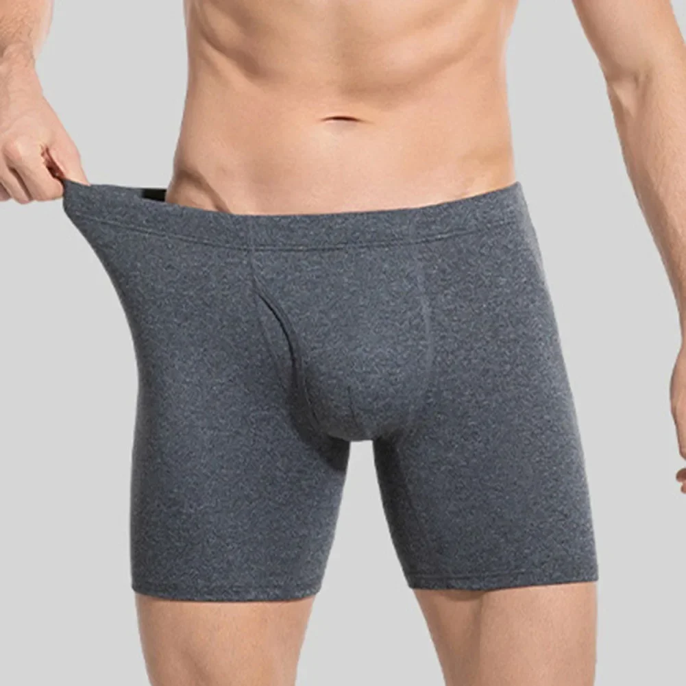 Fashion Plus Size Men Boxers Sports Wear Resistant Legs Shorts Underwear Breathable Side Open Pouch Boxer Panties