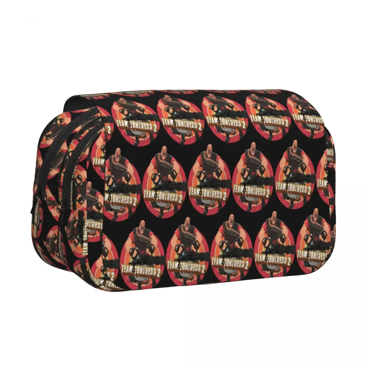 Team Fortress 2 Pencil Cases Pencil Pouch Hard Shell Leather Large Storage Pen Box Pencil Bag for Students Gifts