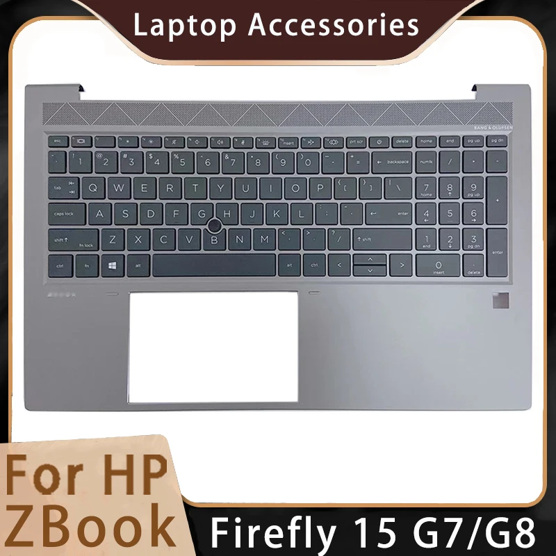 

New For HP ZBook Firefly 15 G7/G8 Replacemen Laptop Accessories Palmrest/Keyboard With Backlight And Fingerprint Hole M35847-001