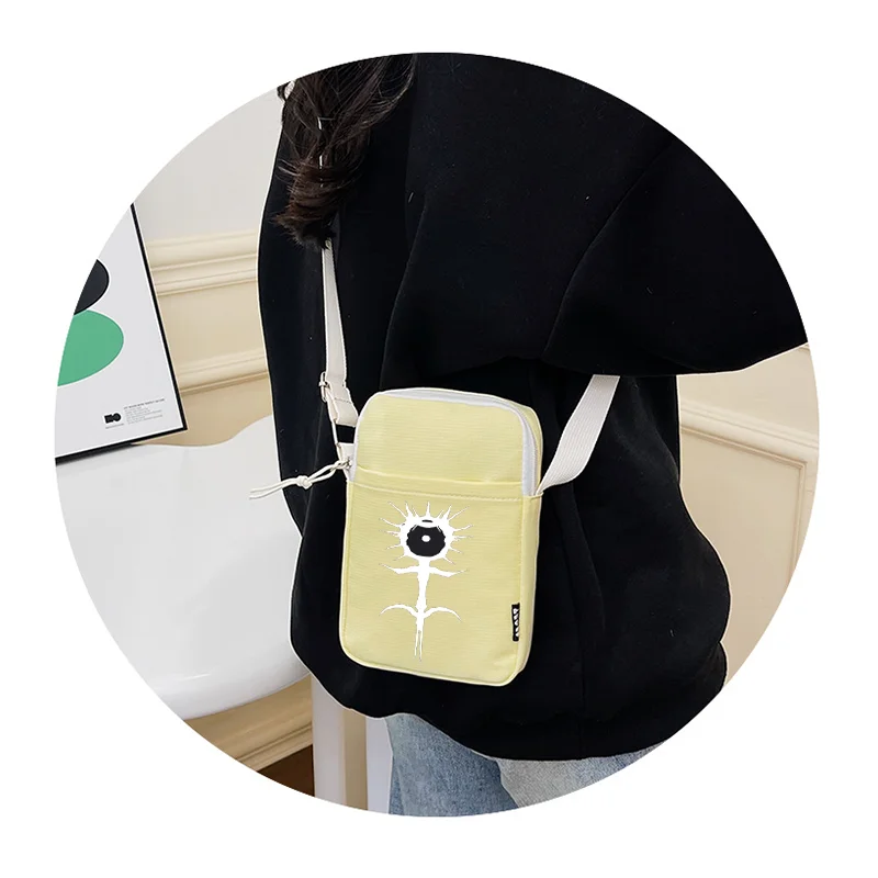 

Ghostemane печатная мобильная сумка для телефона на молнии, большая вместительная женская сумка через плечо, милая сумка через плечо, Essentia