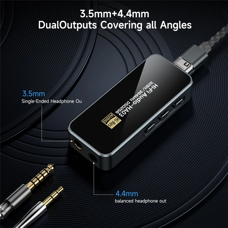 High Quality-HIFI Decoding Headphone Amplifier BJ10 Portable USB HIFI DAC Dual Jack High Gain