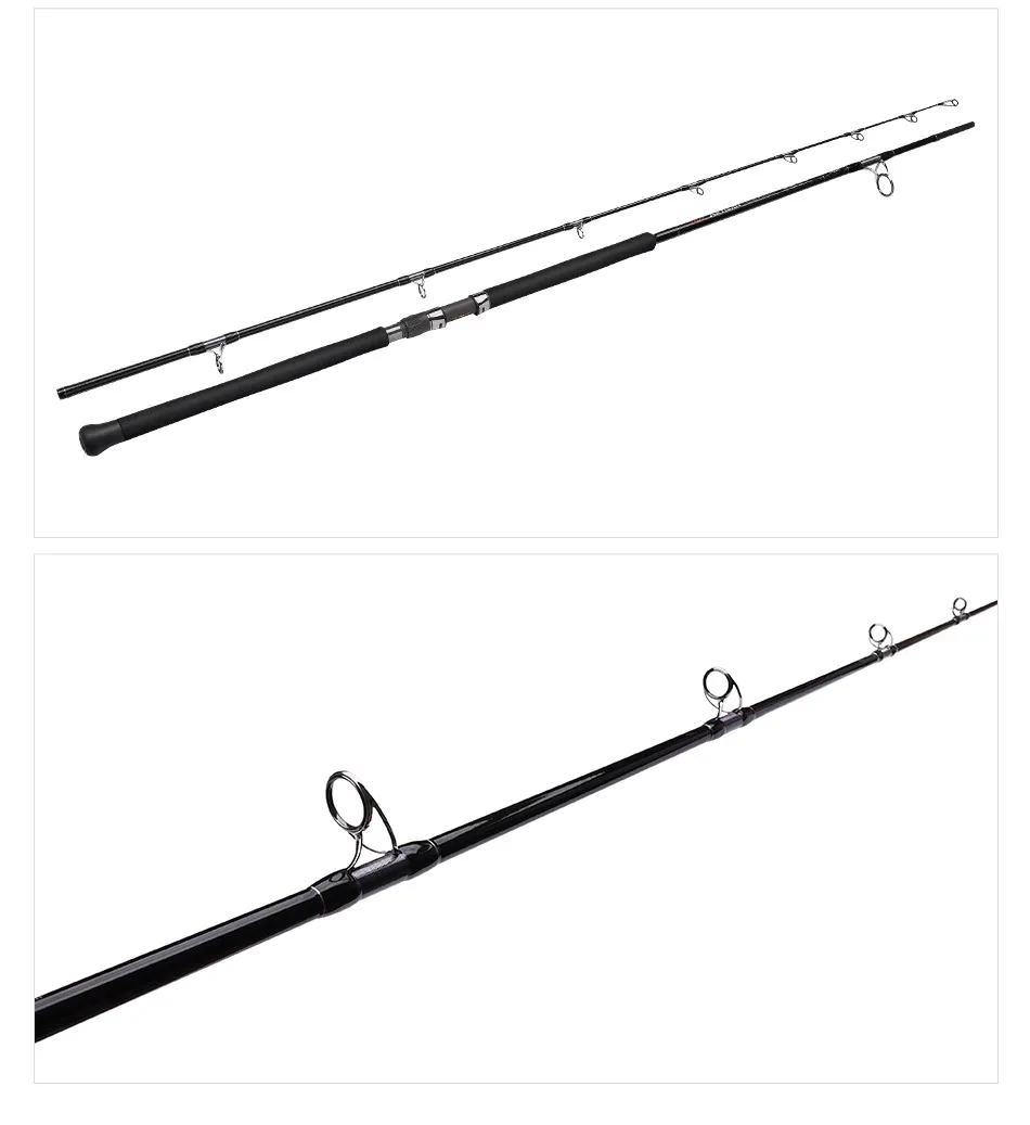 NOEBY Artisan Shore Casting Angelrute 2,87m 3,05m Max. Bremskraft 22kg Fuji Teile 2 Abschnitte H XH XH+ für Großfische GT Thunfisch Angelrute – Detail 15