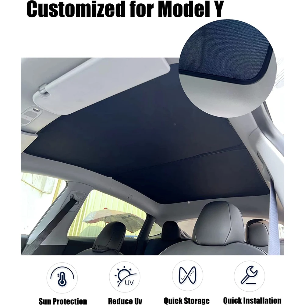 Roof Sunshade, Panoramic Roof Window Insulation UV Rays Protection