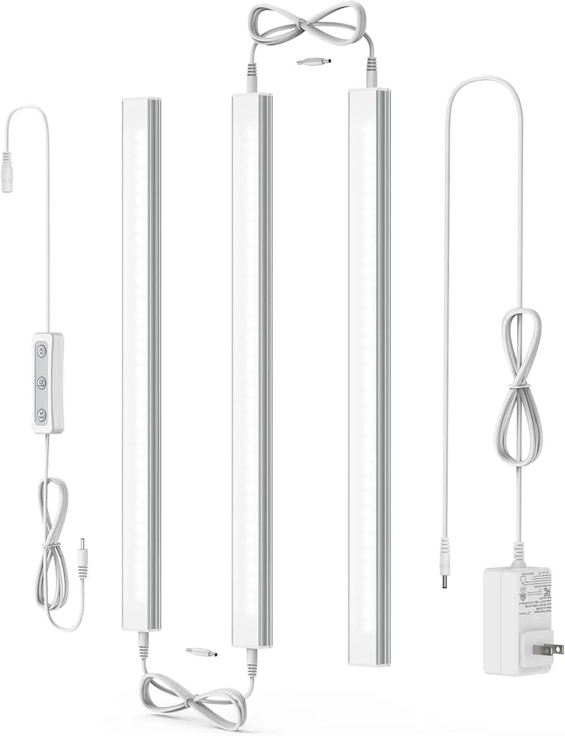 

Вставной светодиодный светильник под шкафом 4500K с регулируемой яркостью, 3 шт., 12 футов, связанный с возможностью подключения, ETL, 24 В, для кухни, полки, верстака