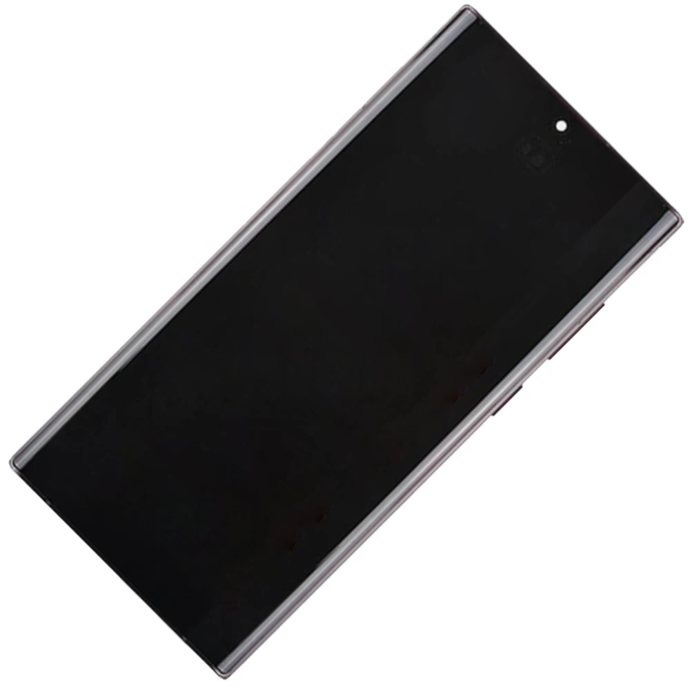 Für samsung s22 ultra lcd display touchscreen mit rahmen 6.8 "s22 ultra SM-S908E s908b s908u display lcd teile