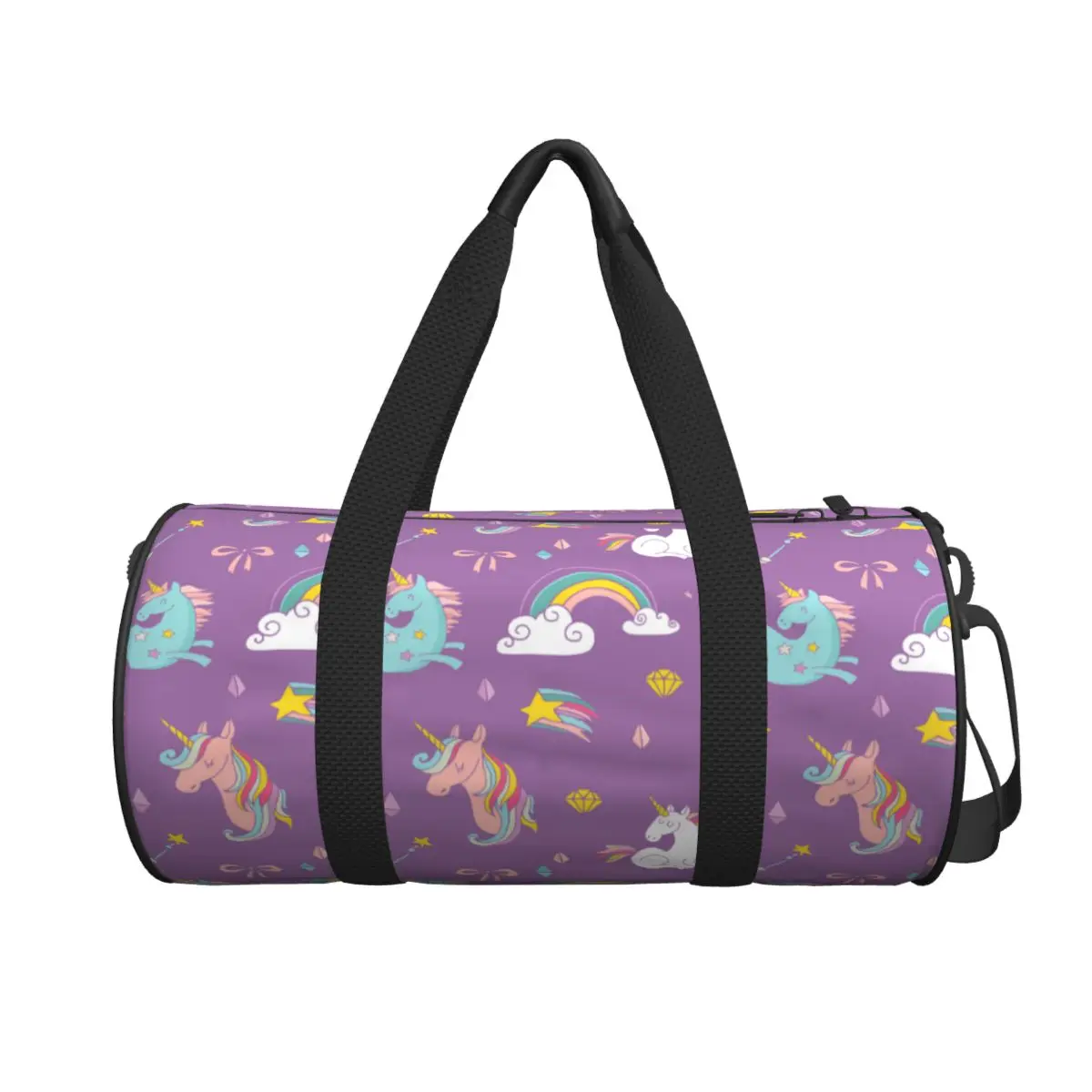 

Cute Unicorn Travel Bag Rainbow Cartoon Large Capacity Sport Bags Oxford Male Female Printed Gym Bag Training Funny Fitness Bag