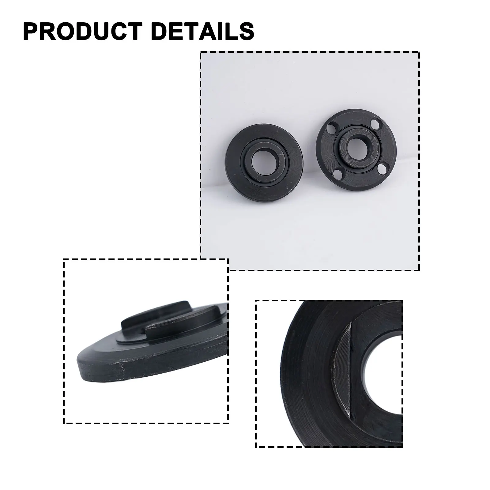 2 pz 17/22mm diametro del foro sostituzione smerigliatrice angolare piastra di pressione in metallo per 150 utensili elettrici accessori muslimah