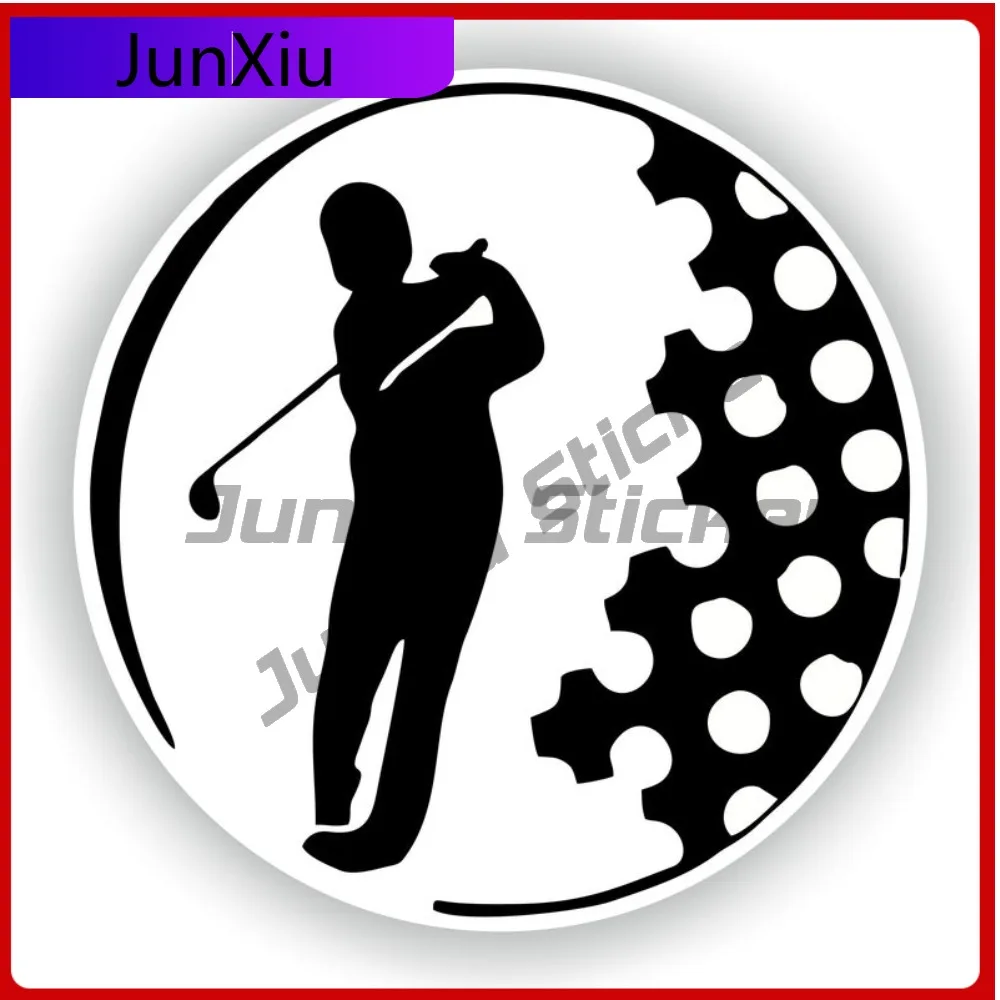 

Golf Sports Vinyl Sticker Round Seal Anti Scratch Decals Decorative Custom Pictures Waterproof Decals Adventure Motorcycle Suv