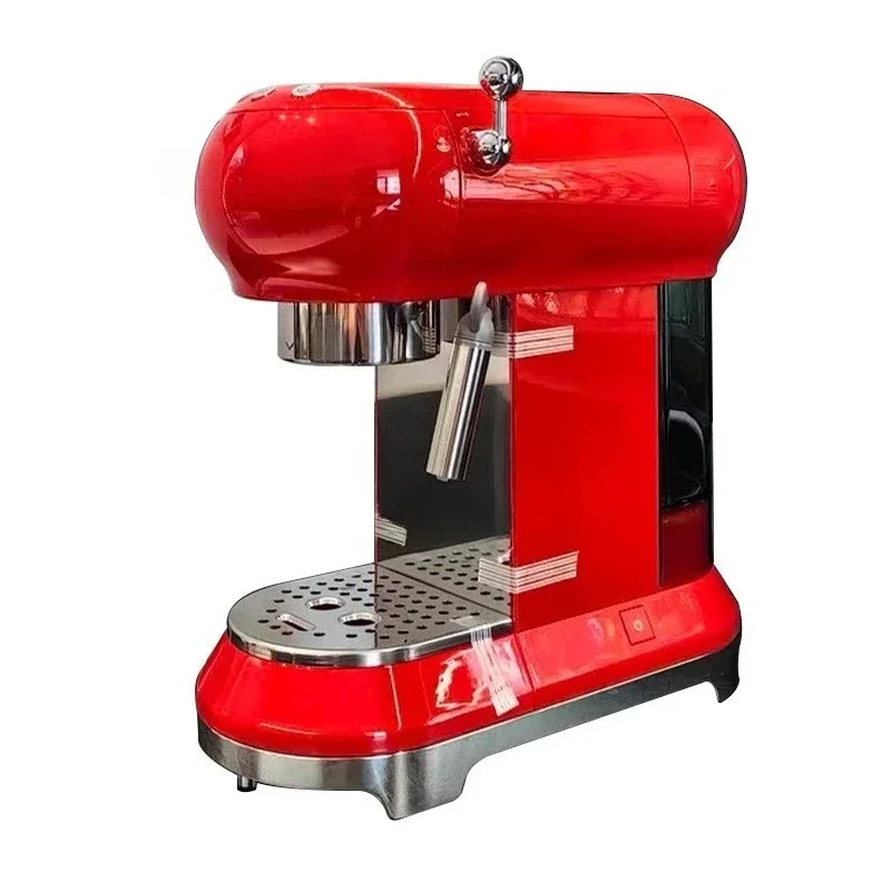 

Semi-automatic, coffee machine, milk foam home office, retro small