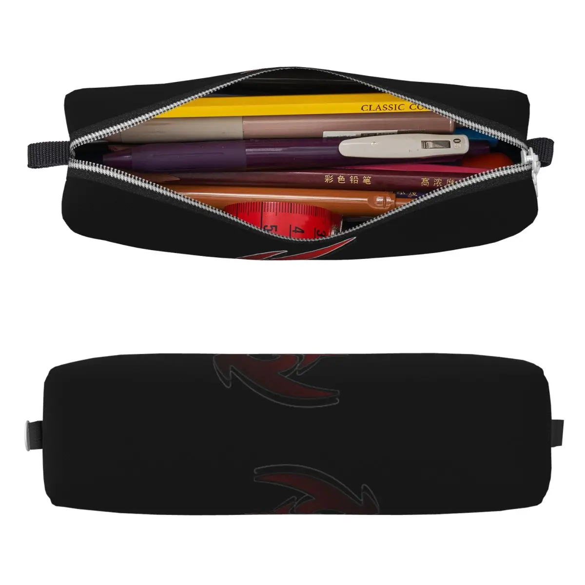 Shadow The Hedgehog Logo Pencil Cases New Pen Box Bags Girl Boy Large Storage School Supplies Zipper Pencil Box