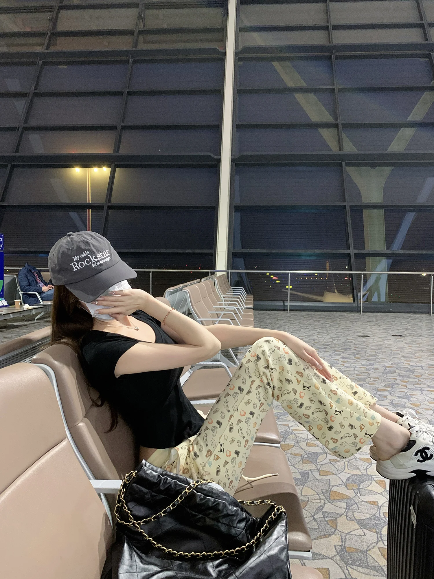 

Женские повседневные брюки Wuuus Mimi с мультяшным принтом, свободные, широкие, с высокой талией, комфортные, с драпировкой и деталями на карманах