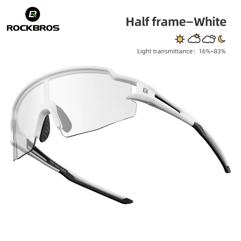 

ROCKBROS Anti-fog Photochromic Bicycle Glasses UV400 Sun Protection Cycling Eyewear Goggles Sports Run MTB Road Bike Sunglasses
