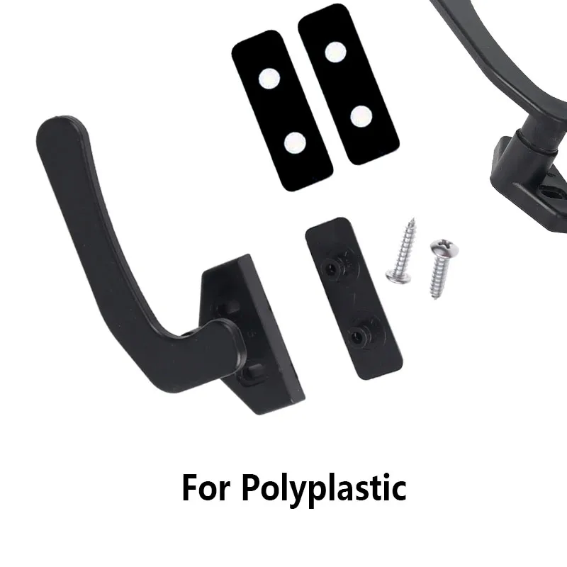 

Window Black Lever Latch Lock Catch 2 Hole with Mounting Parts Caravan Motorhome For Polyplastic