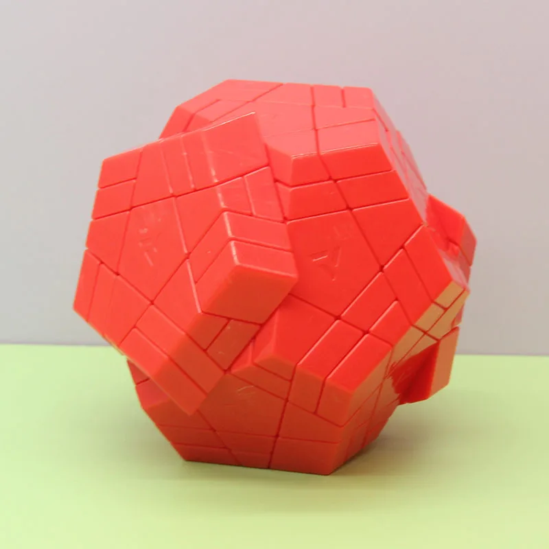 AJ Red Split Megaminxeds Magic Cube Dodecahedron Professional Neo Speed Twisty Puzzle Brain Teasers Antistress Educational Toys