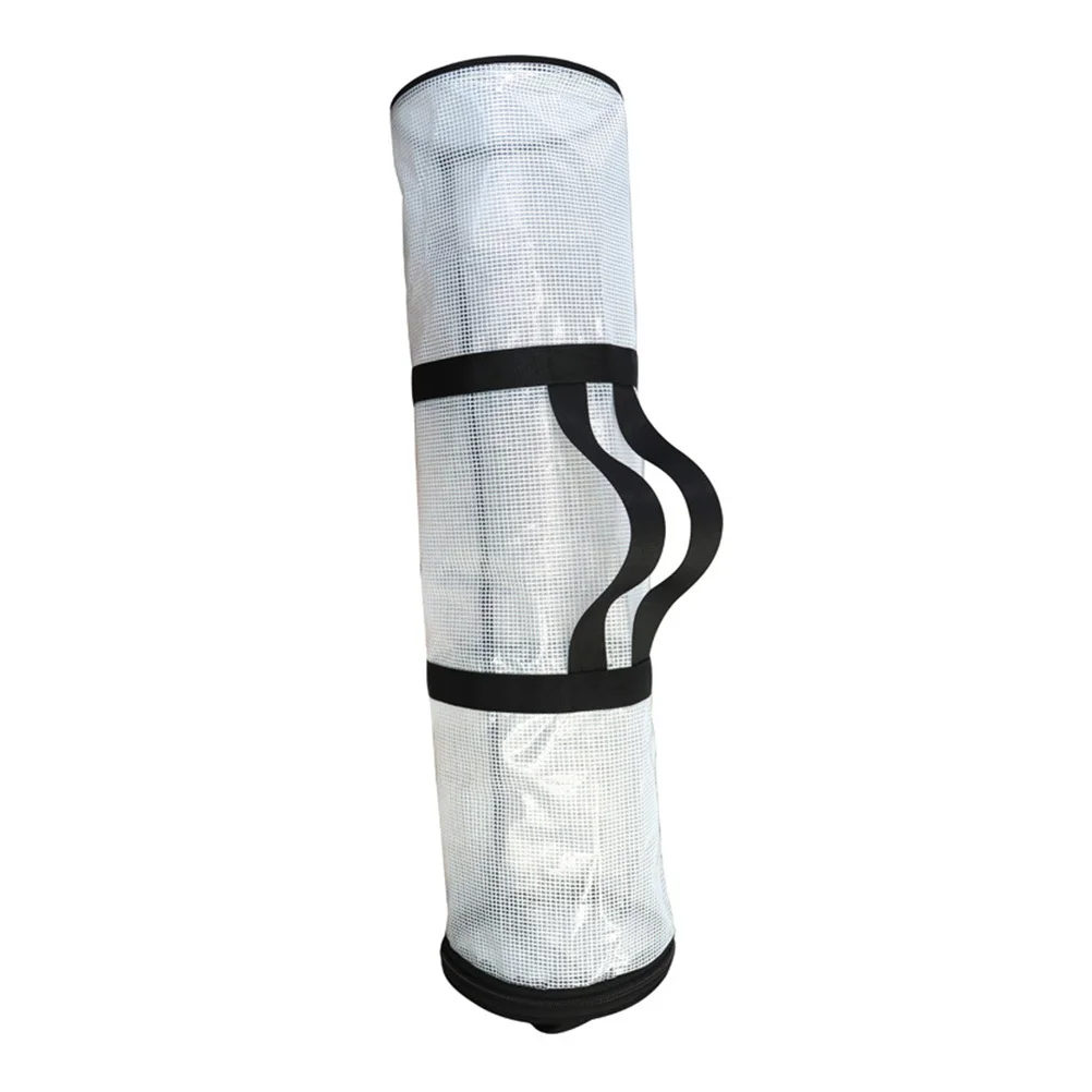 

1Pcs Gift Bag Premium PVC Nylon Waterproof Cylindrical Storage for Christmas Gifts Home Sundries Xmas Accessory Party Supplies