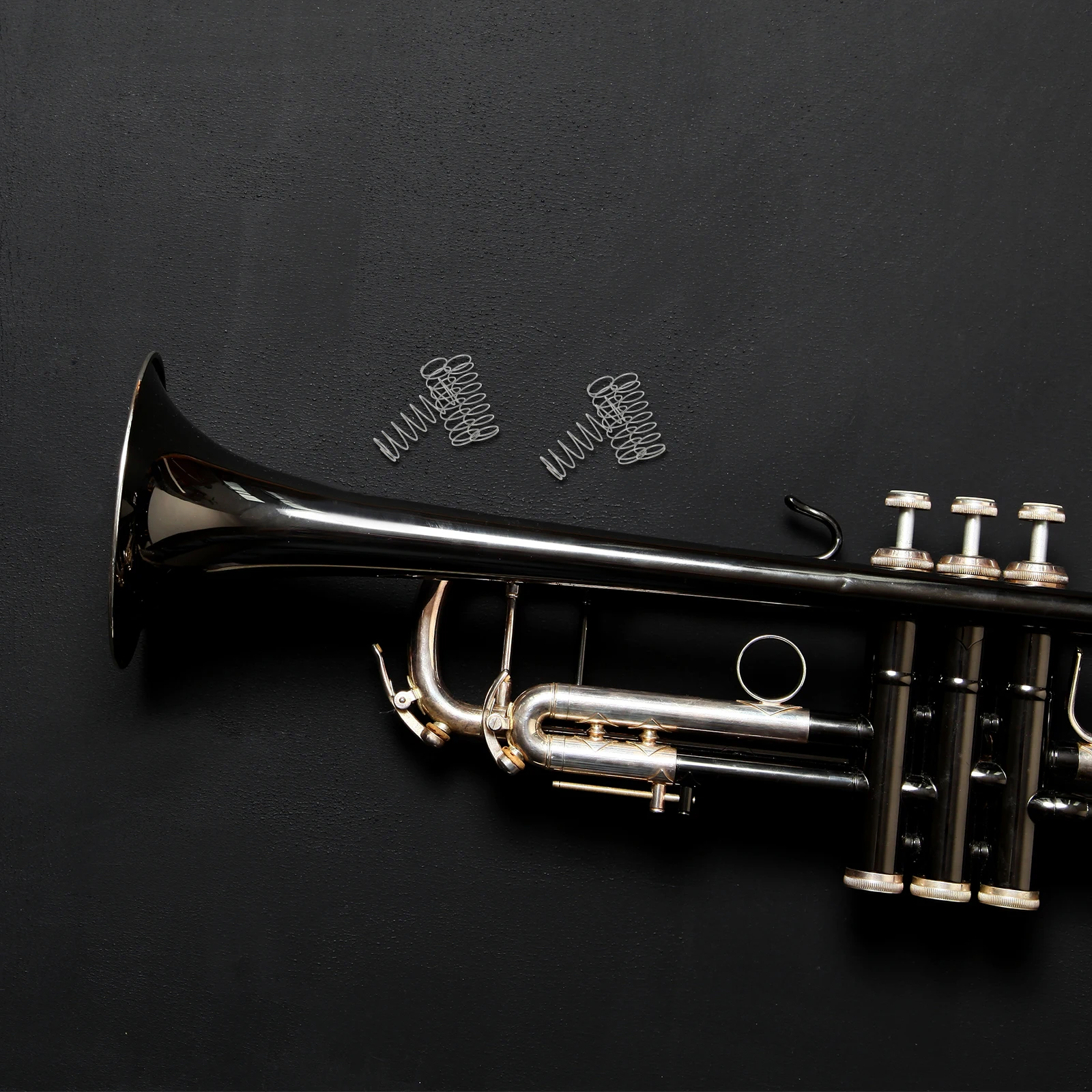 

3 Pcs On Bass Spring Trumpet Accessories Parts Musical Instrument Small Accesory Stainless Steel Button Repair Compact