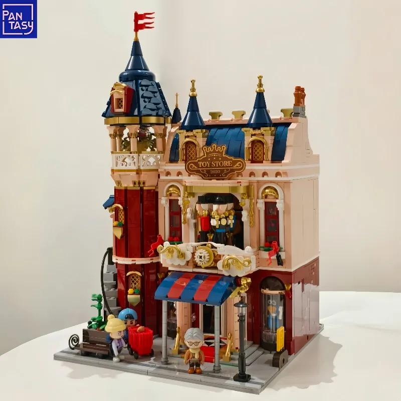 

Pantasy Building Blocks Toy Store Castle Ornament Splicing Street View Construction Model Puzzle Assembly Creative Children Gift