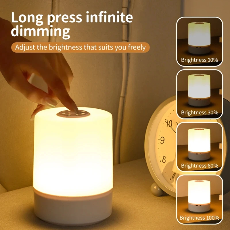 

Kids Night Light Led Touch Sensor Light Stepless Dimmable Beside Lamp USB Charging Table Lamp Baby Night Lamp for The Bedroom