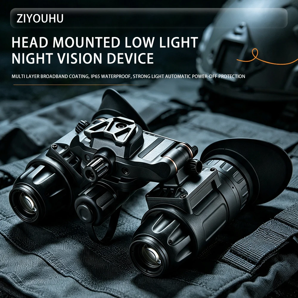 ZIYOUHU NVD1817 Dual tube Head mounted Micro Light Individual GEN2+Patrol Rescue Firefighting Camping Outdoor Equipment