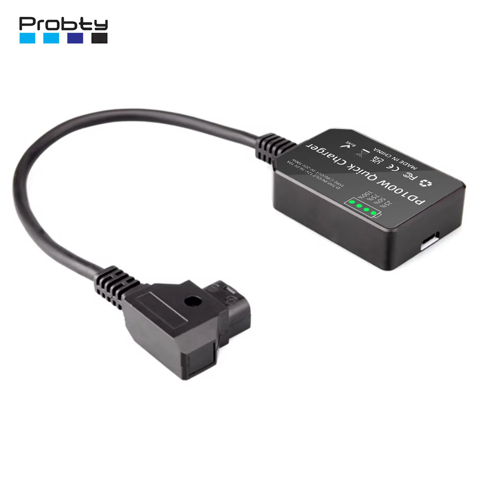 

Кабель для двунаправленной быстрой зарядки Dtap to Type-C PD, адаптер питания USB-C PD 100W для быстрой зарядки аккумуляторов V-Mount и Gold-Mount