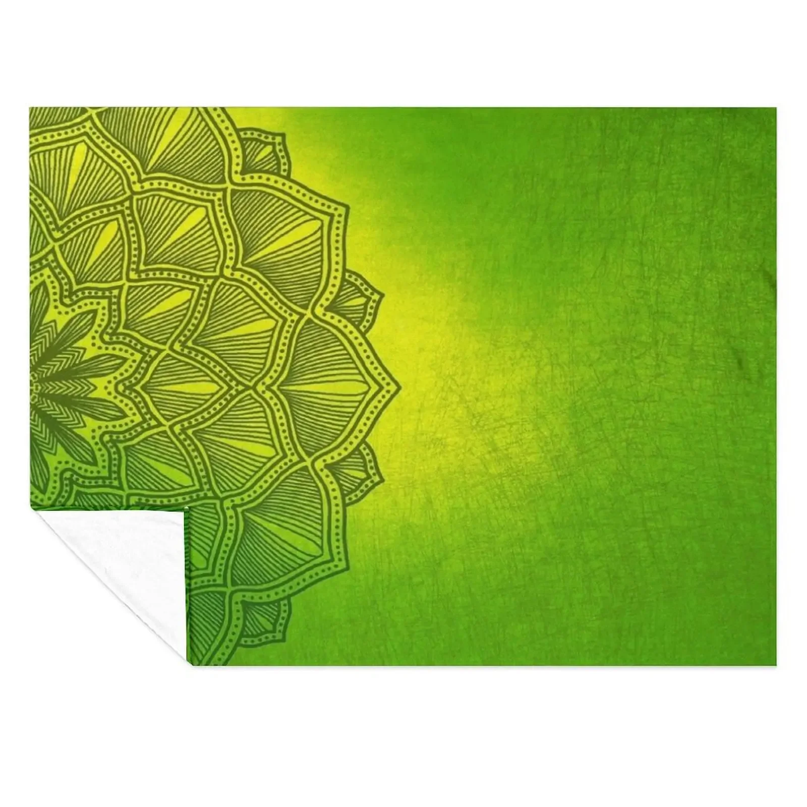 

Green Mandala, Abstract Mandala Throw Blanket Quilt for babies warm winter Comforter Blankets