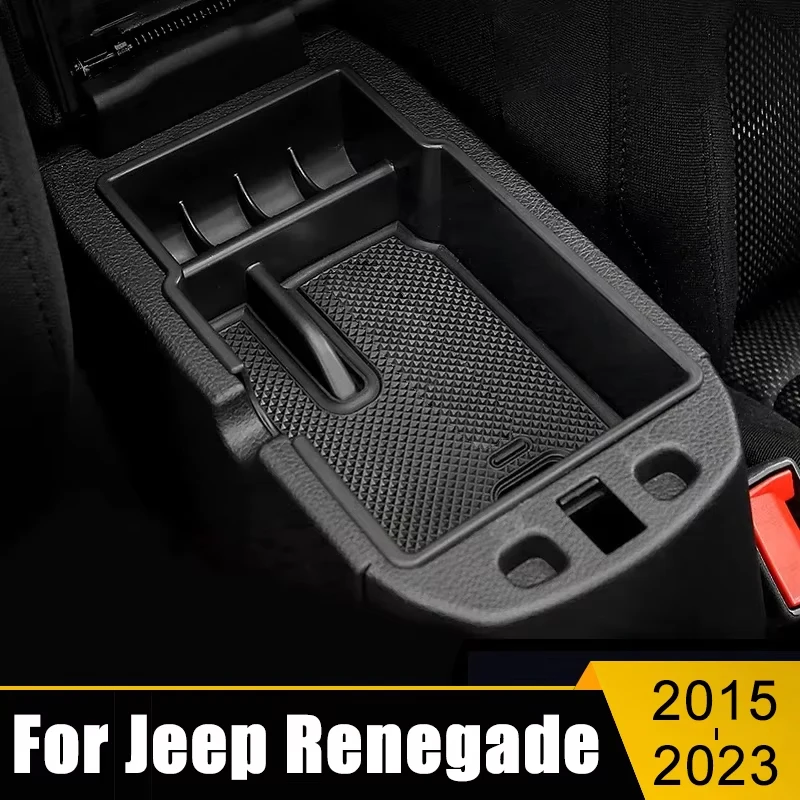 

For Jeep Renegade BU 2015 2016 2017 2018 2019 2020 2021 2022 2023 Car Central Armrest Box Storage Stowing Tidying Container Tray