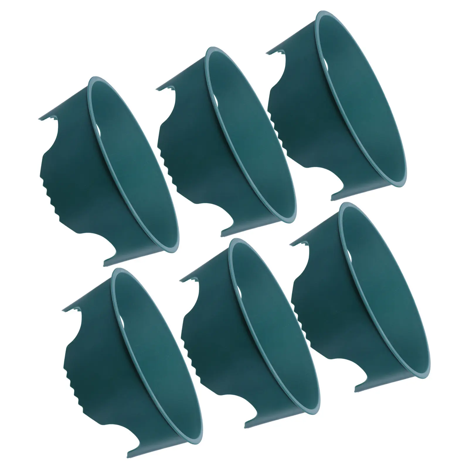 6Pcs Garden Plant Rings Vegetable Root Barrier Plant Soil Protector Mulch Rings Water Erosion Prevention for Garden