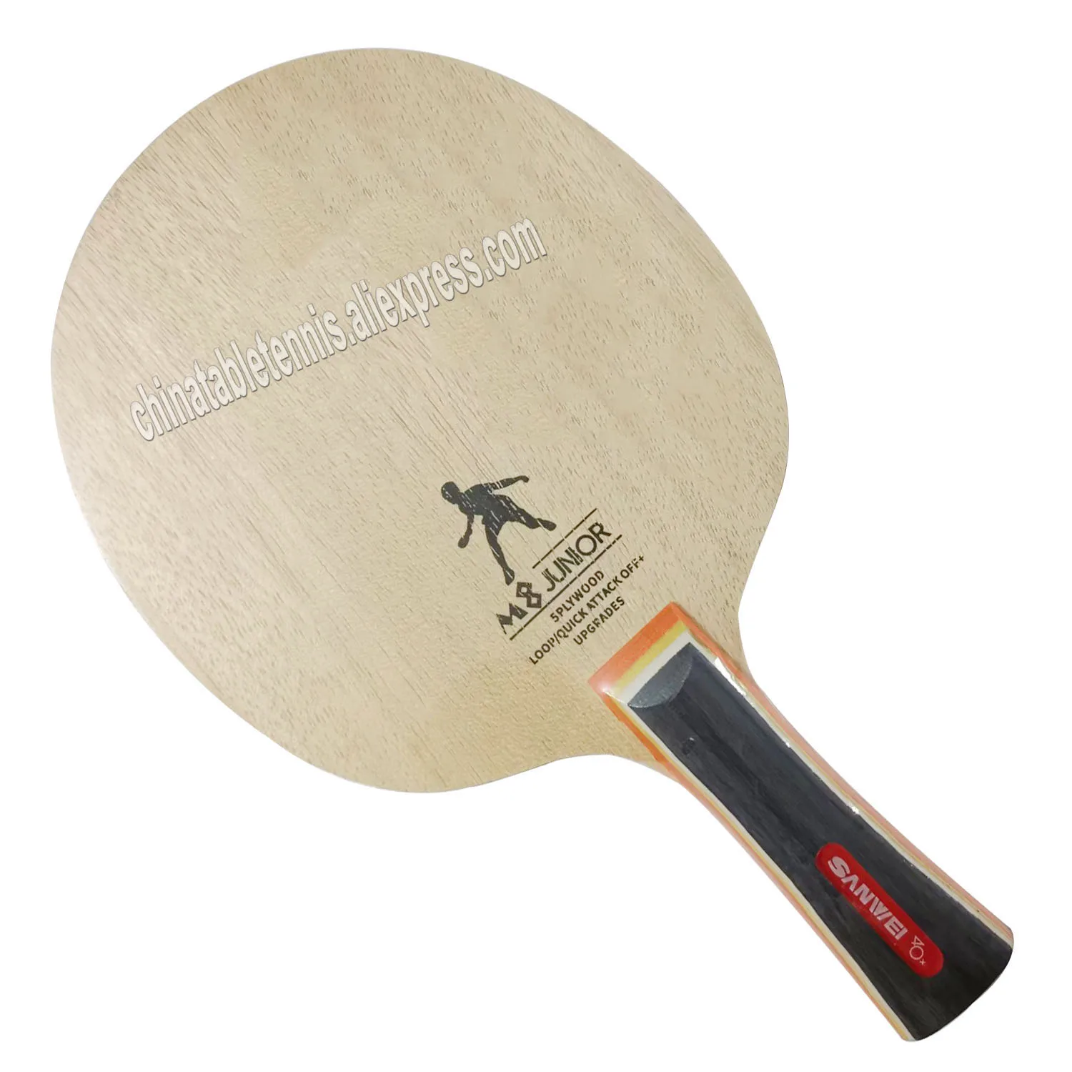 SANWEI M8 Table Tennis Blade (5 Ply Wood, Free Round Bag & Edge Tape) SANWEI Racket Ping Pong Bat